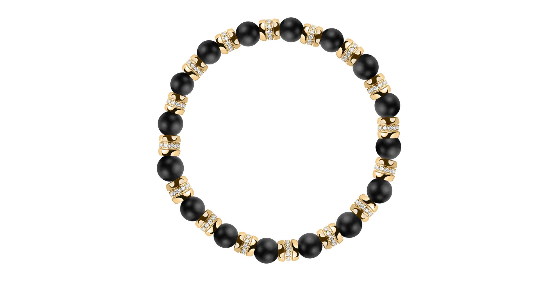 Náramek s diamanty a acháty Essential Shine