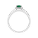 Prsten s diamanty a smaragdem Princess4