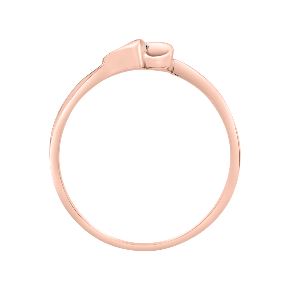 Prsten s diamantem Love Message