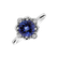 Prsten s tanzanitem a diamanty Galaxy Flower4