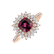 Prsten s rhodolitem a diamanty Elegant Passion4