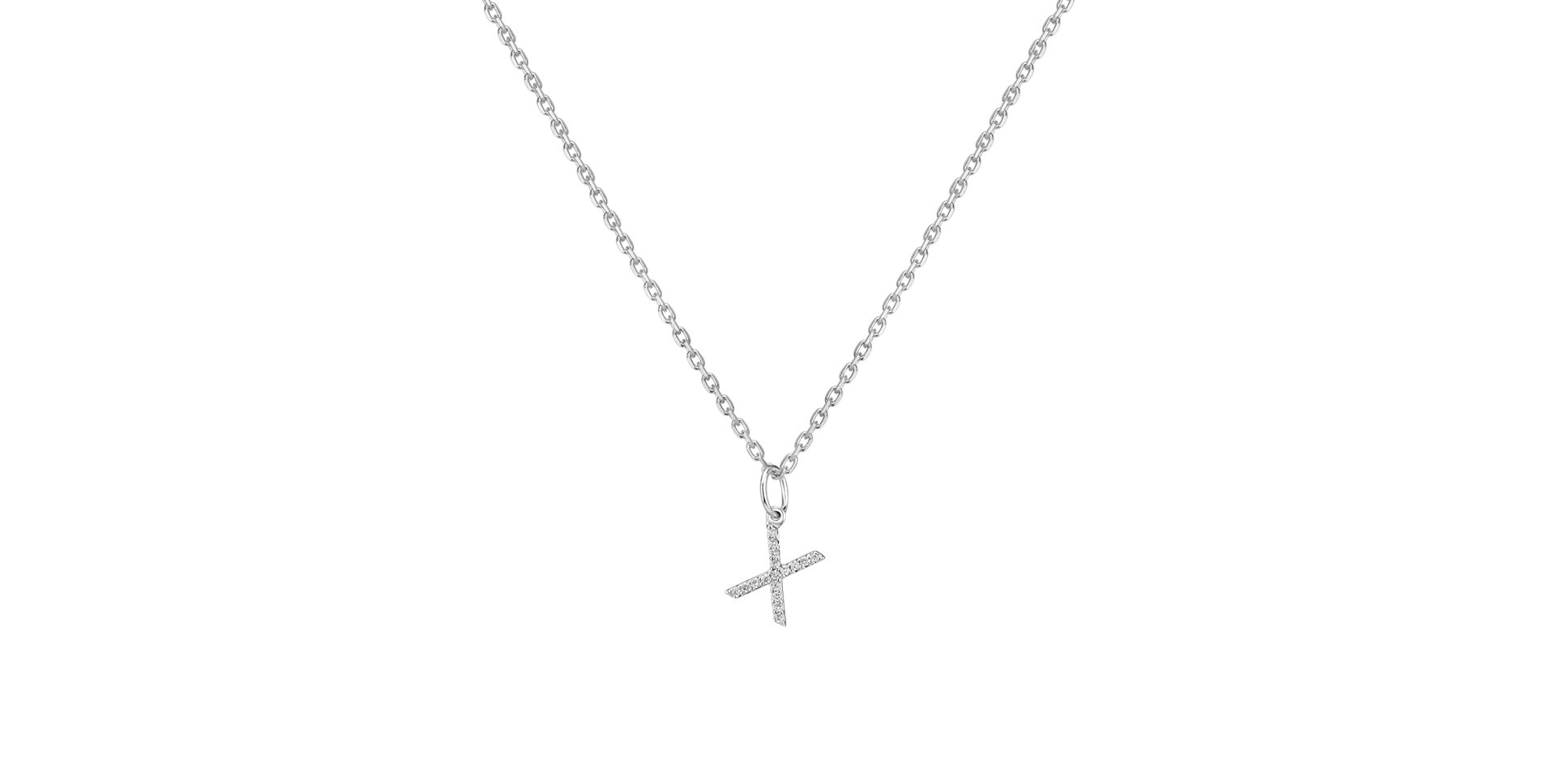 Přívěsek s diamanty Line Glitter  X