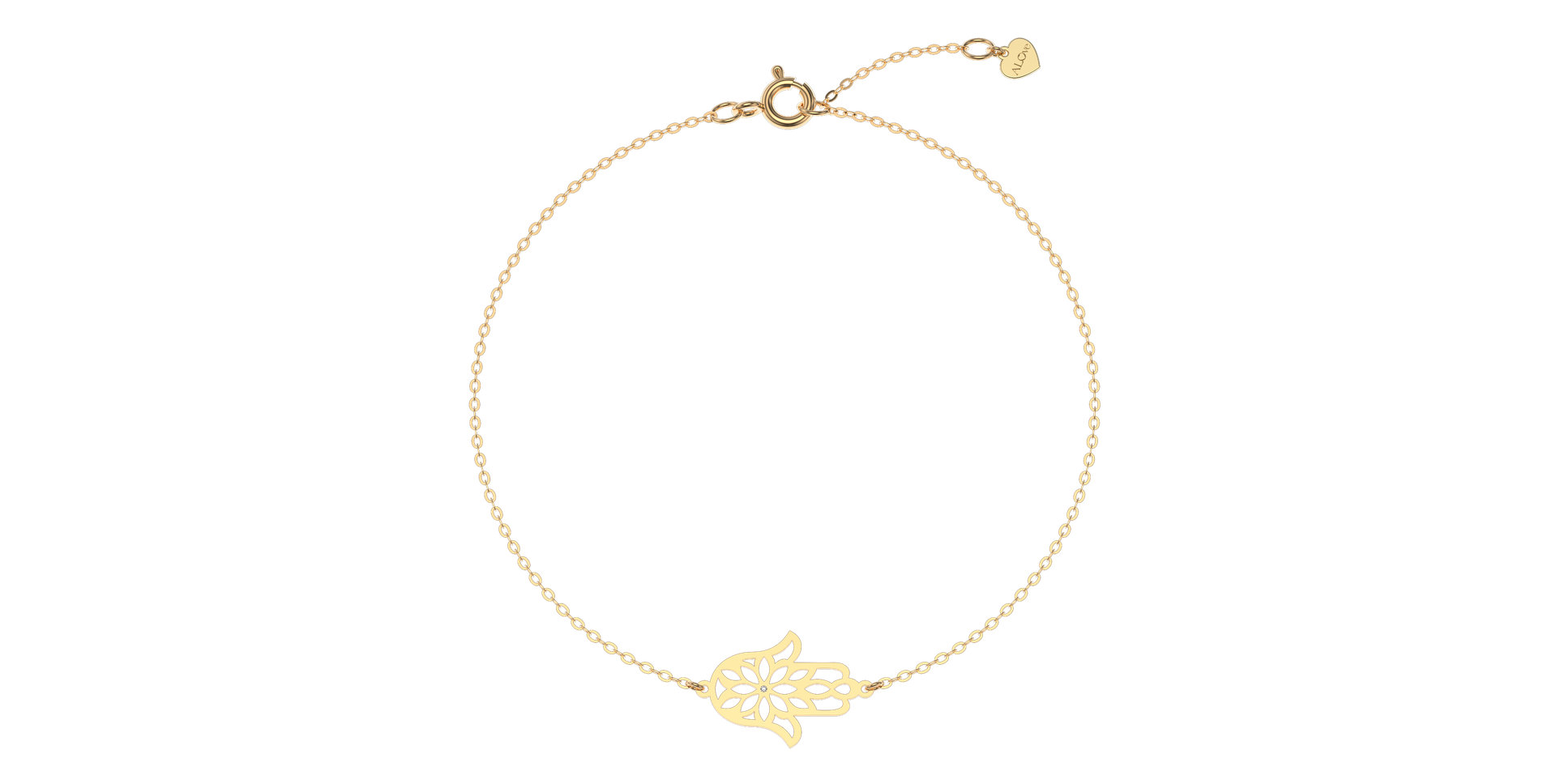 Náramek s diamantem Fatima Flower