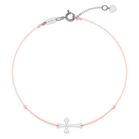 Diamantový náramek se šňůrkou Faith