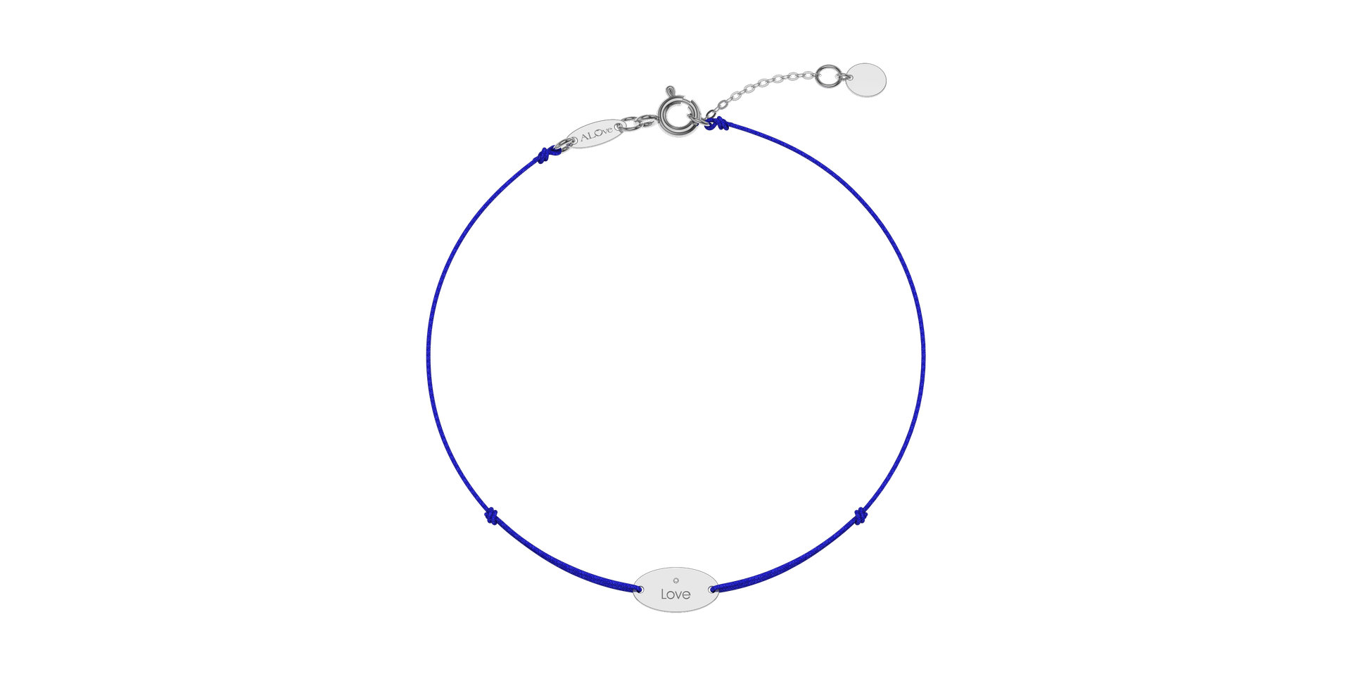 Diamantový náramek se šňůrkou Gold Stamp