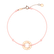 Diamantový náramek se šňůrkou Love Circle6