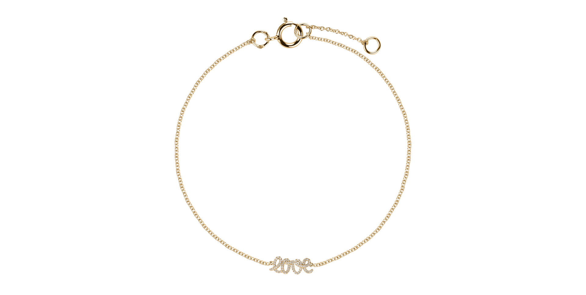 Náramek s diamanty Glittering Love