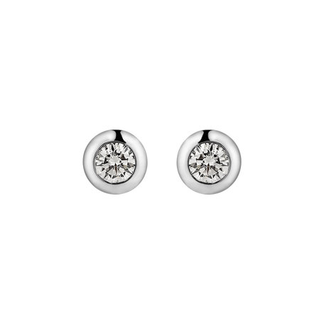 Náušnice s diamantem Sparkling Dots