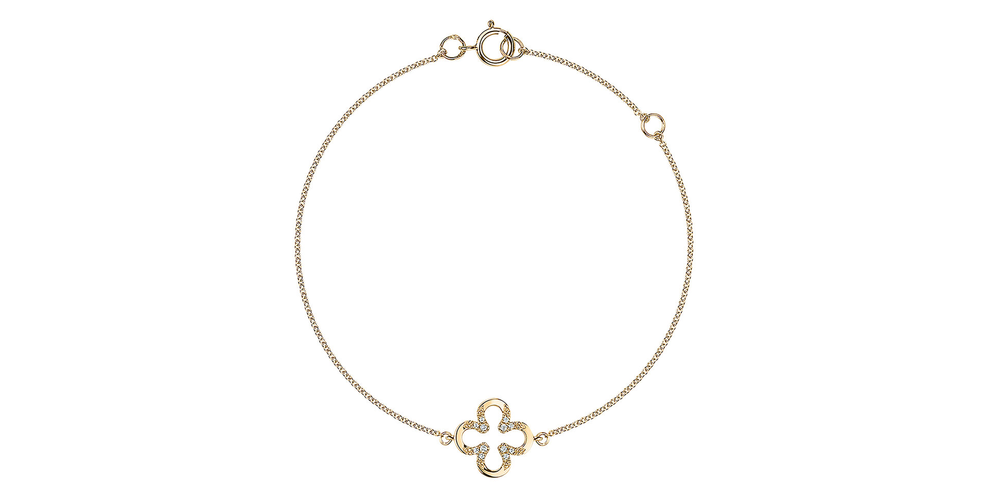 Náramek s diamanty Shiny Petals