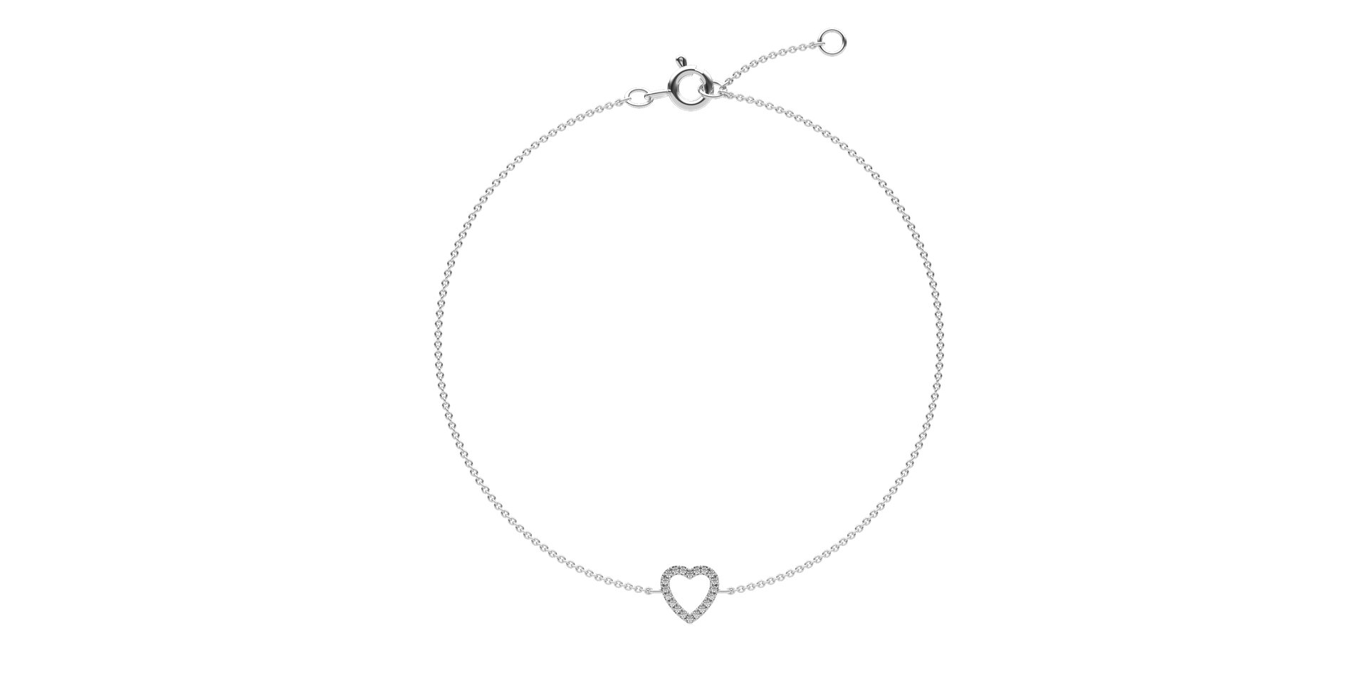 Náramek s diamanty Tender Heart