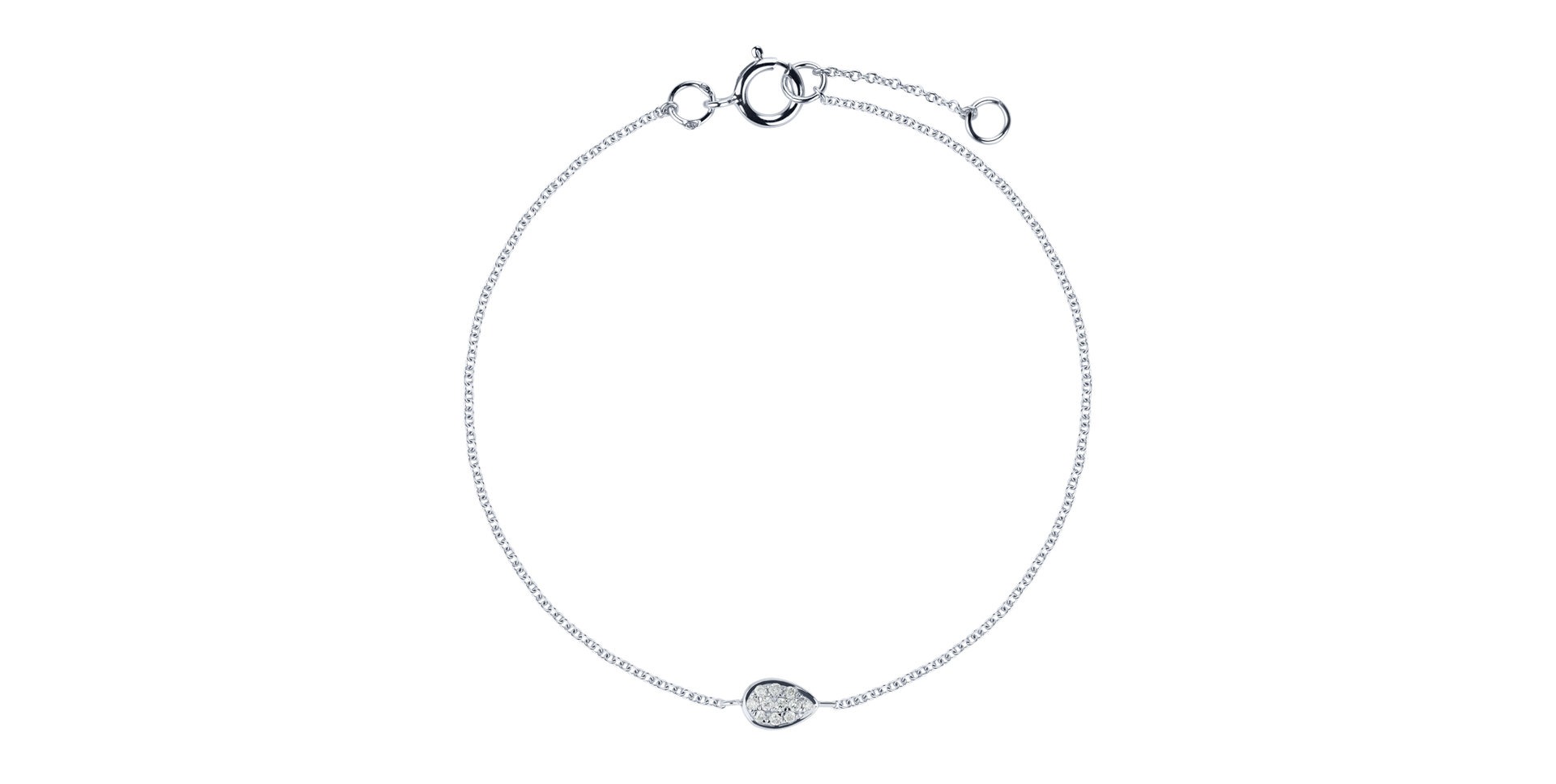 Náramek s diamanty Shiny Drop