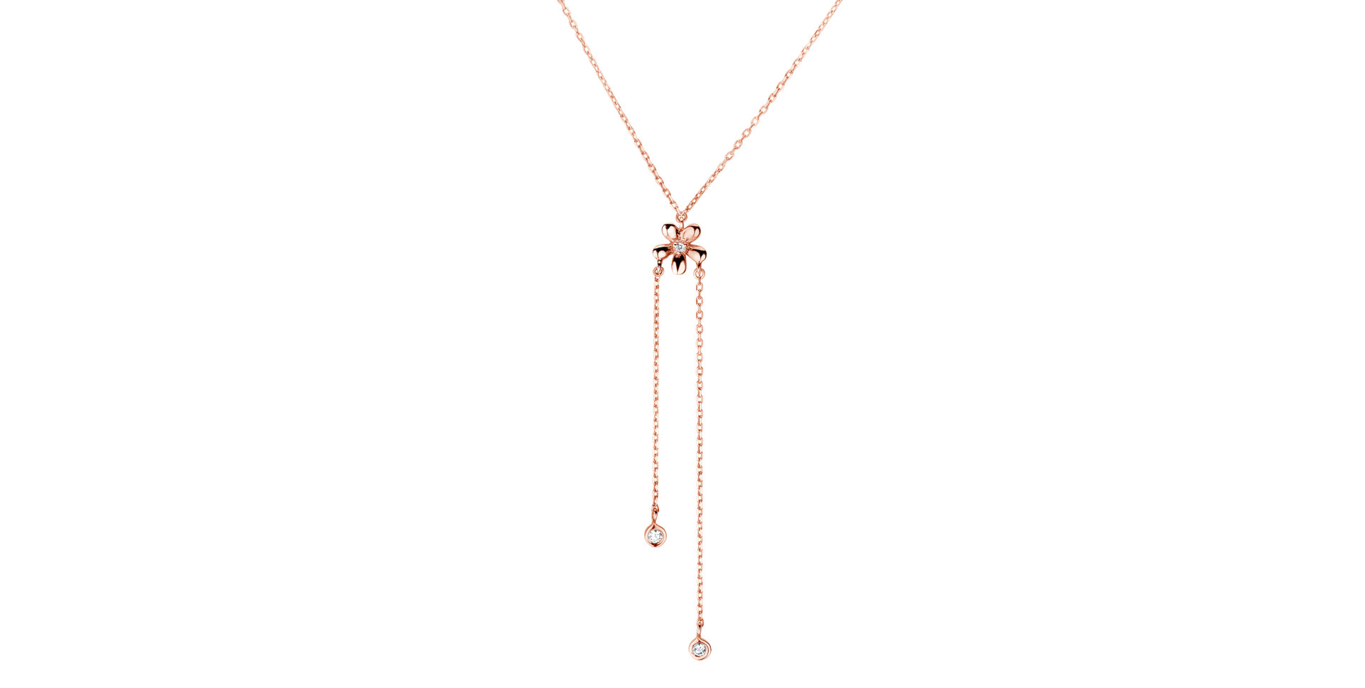 Náhrdelník s diamanty Bloom Waterfall