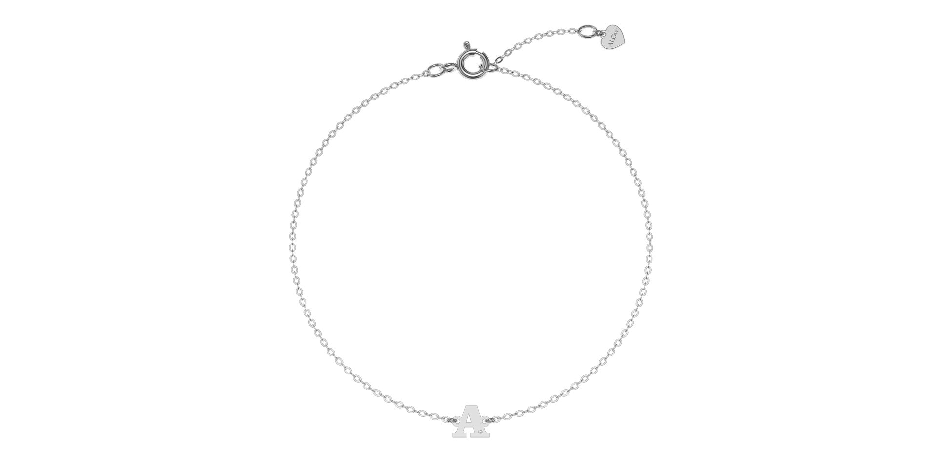 Náramek s diamantem Classic Big A