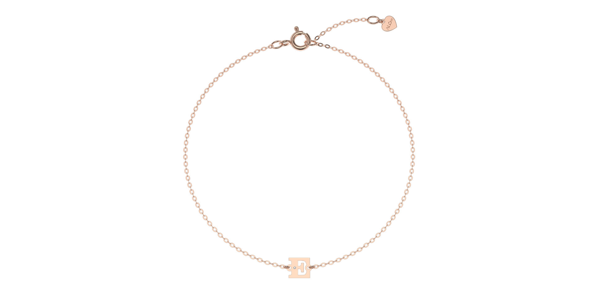 Náramek s diamantem Classic Big E