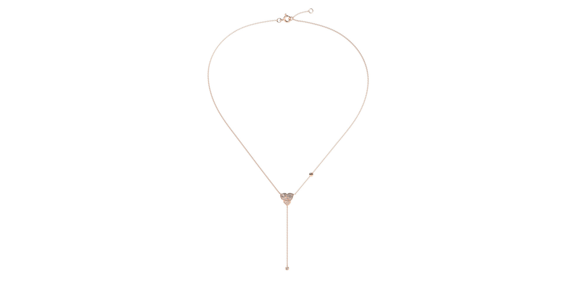 Náhrdelník s diamanty Petal Waterfall