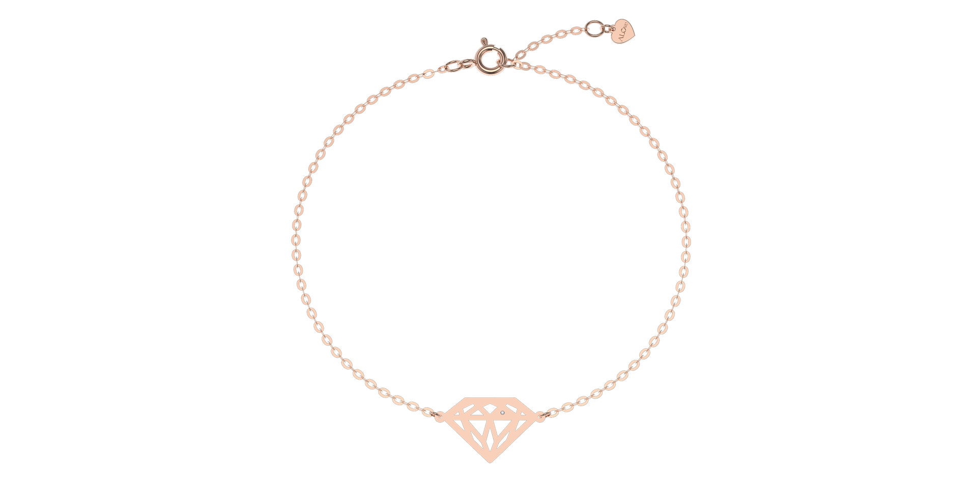 Náramek s diamantem Diamond