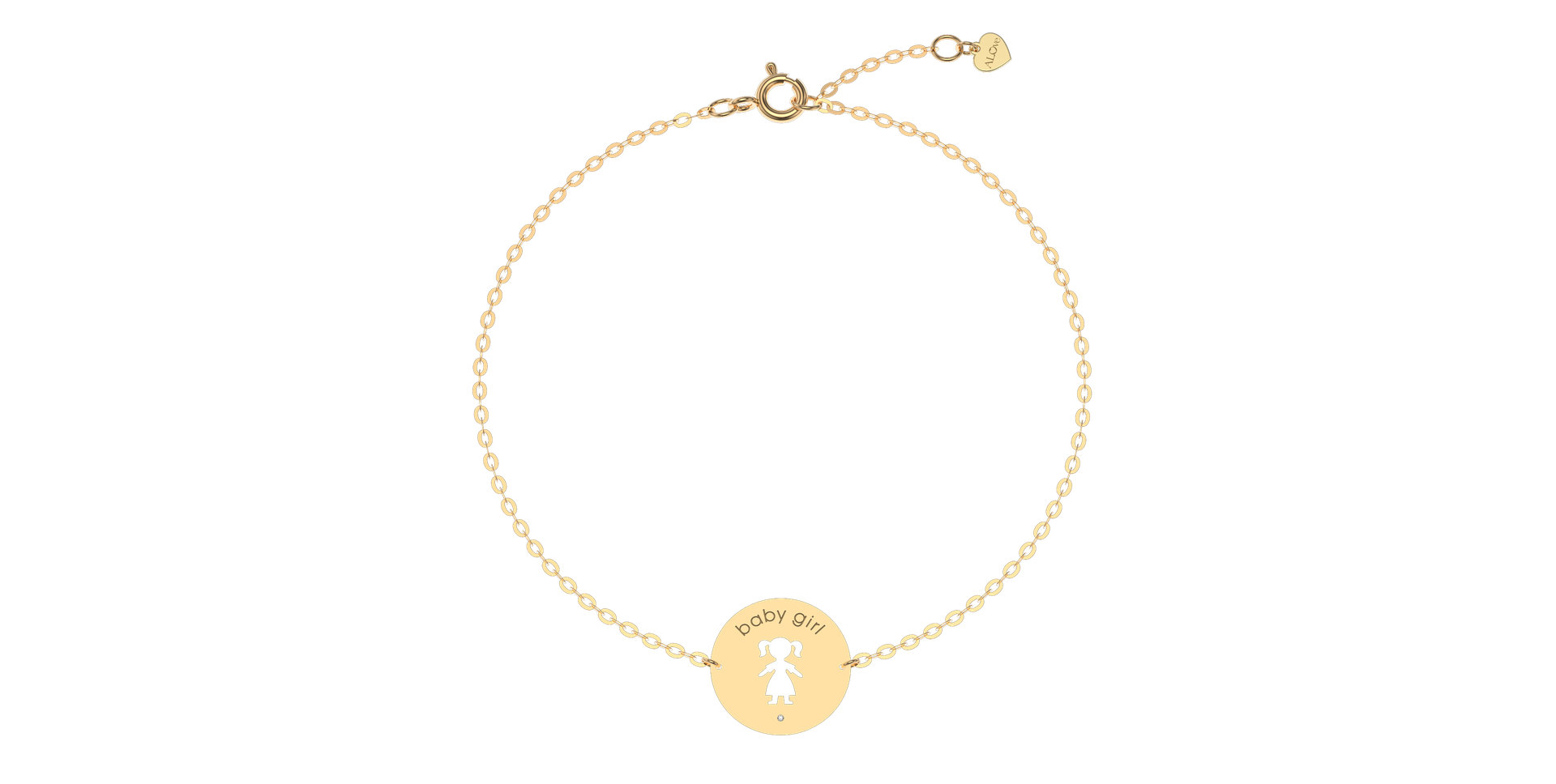 Náramek s diamantem Baby Girl