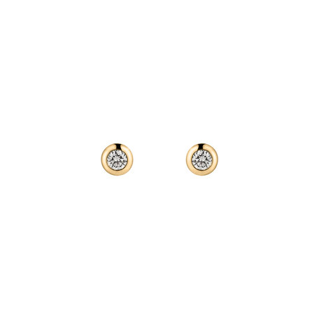 Náušnice s diamantem Sparkling Dots