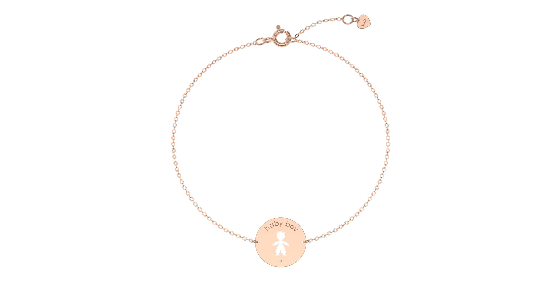 Náramek s diamantem Baby Boy