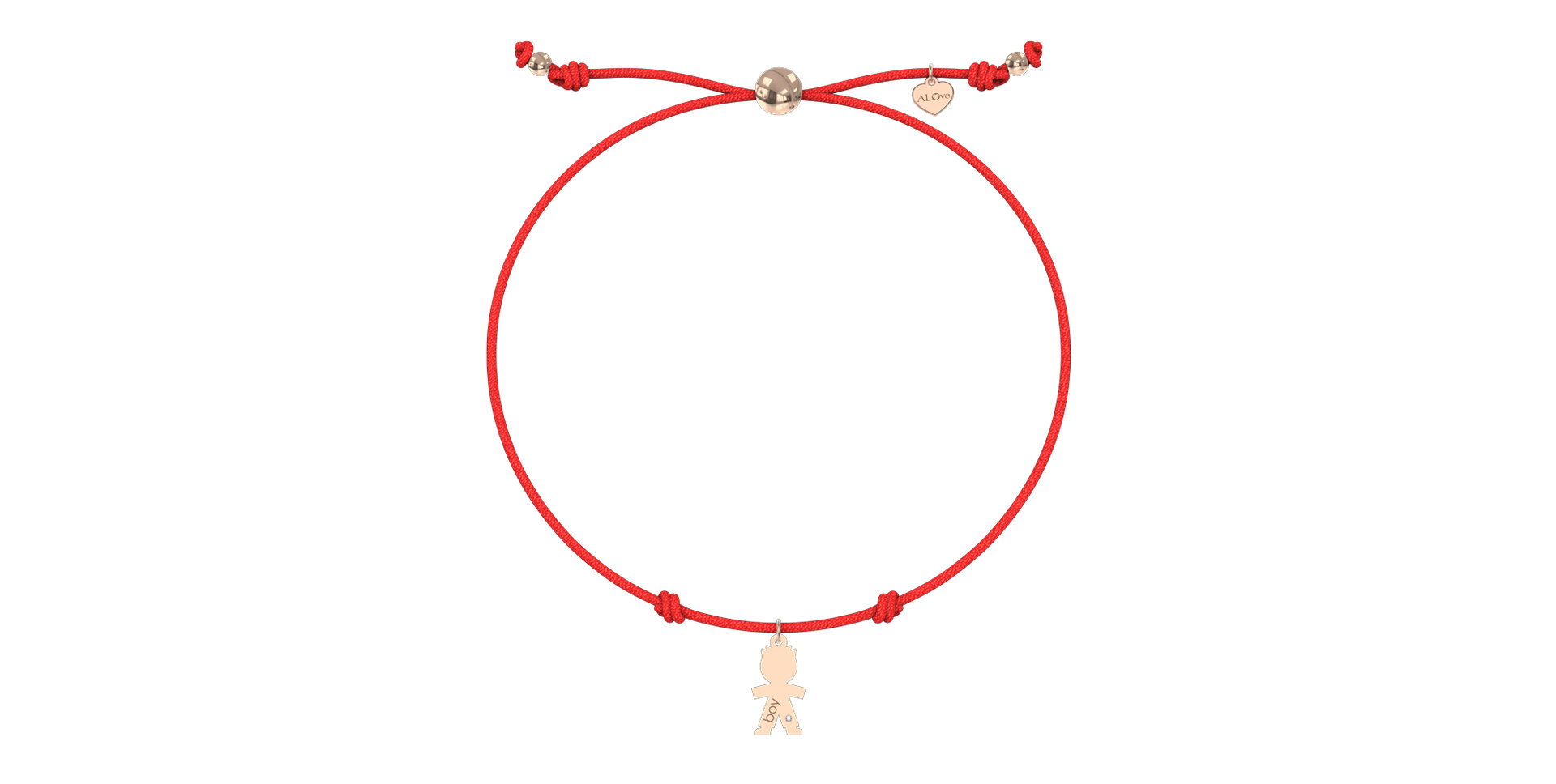 Náramek s diamantem Boy