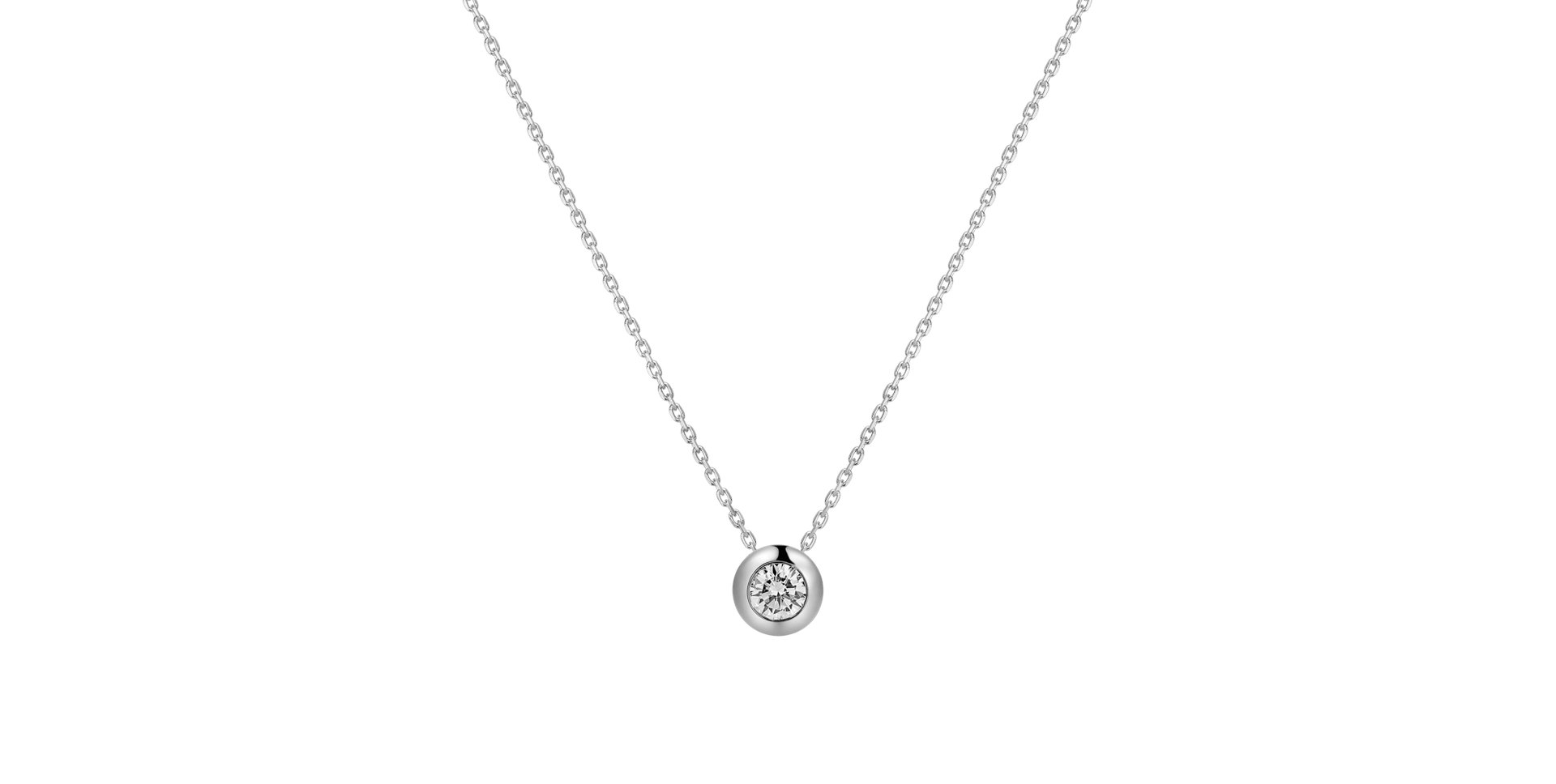 Náhrdelník s diamantem Sparkling Dot