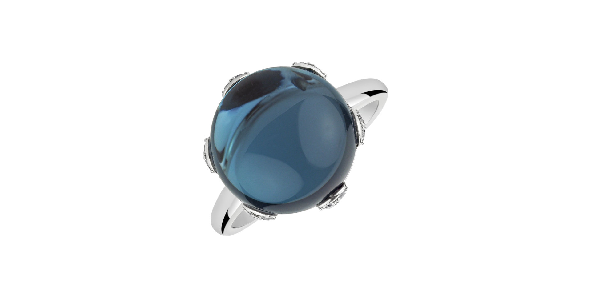 Prsten s topazem a diamanty Allure Delight