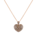 Náhrdelník s hnědými diamanty Heart Brilliance4