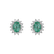 Náušnice se smaragdem a diamanty Princess Sparkle5