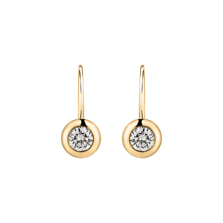 Náušnice s diamantem Sparkling Dots