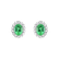 Náušnice se smaragdem a diamanty Brilliance5