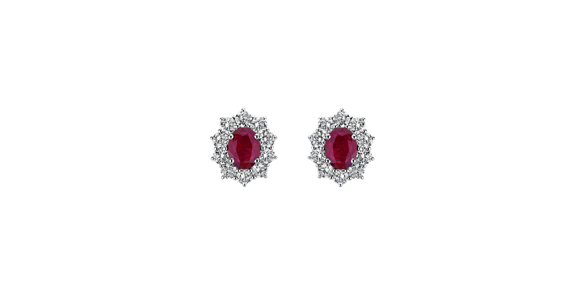 Prsten s rubínem a diamanty Princess