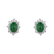 Náušnice s diamanty a smaragdem Princess5