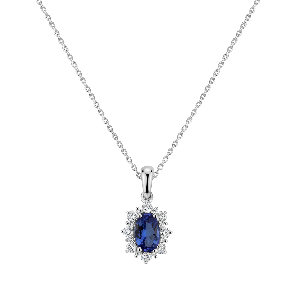 Přívěsek s diamanty a tanzanitem Princess | Halada