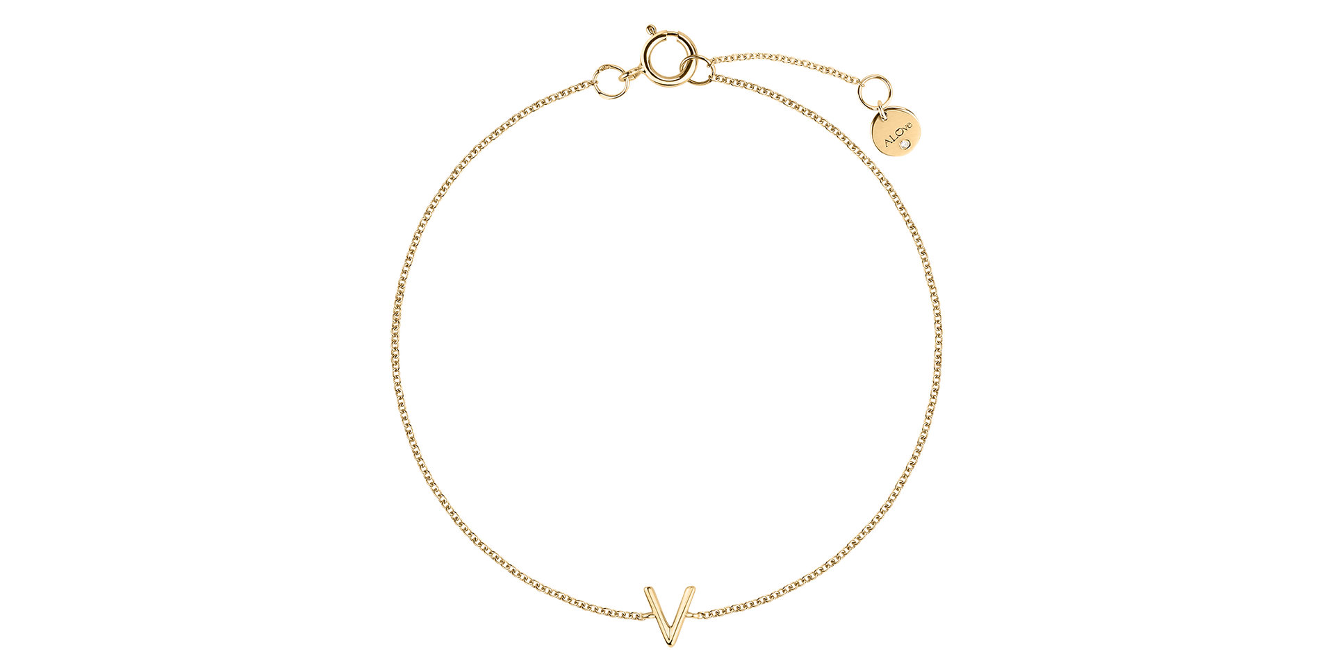 Náramek s diamantem Round Line V