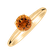 Prsten s citrínem madeira Bonbon6