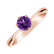 Prsten s ametystem brazil Bonbon6