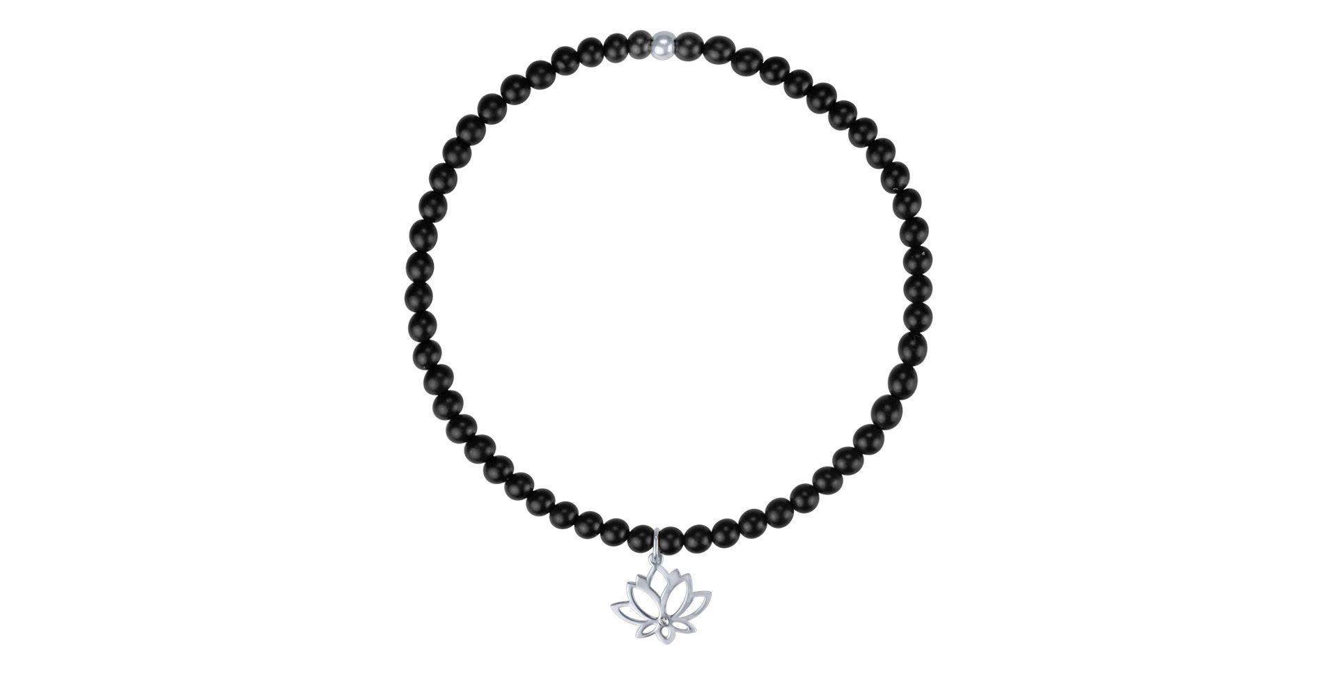 Náramek s diamantem a acháty Dark Lotus