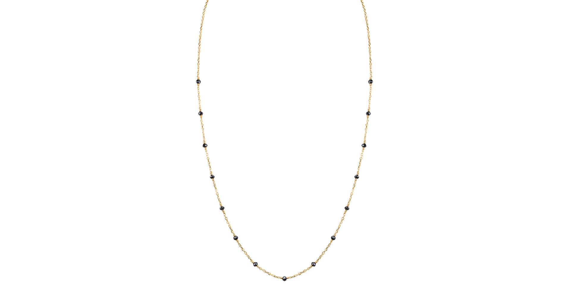 Náhrdelník s černými diamanty Dark Melody
