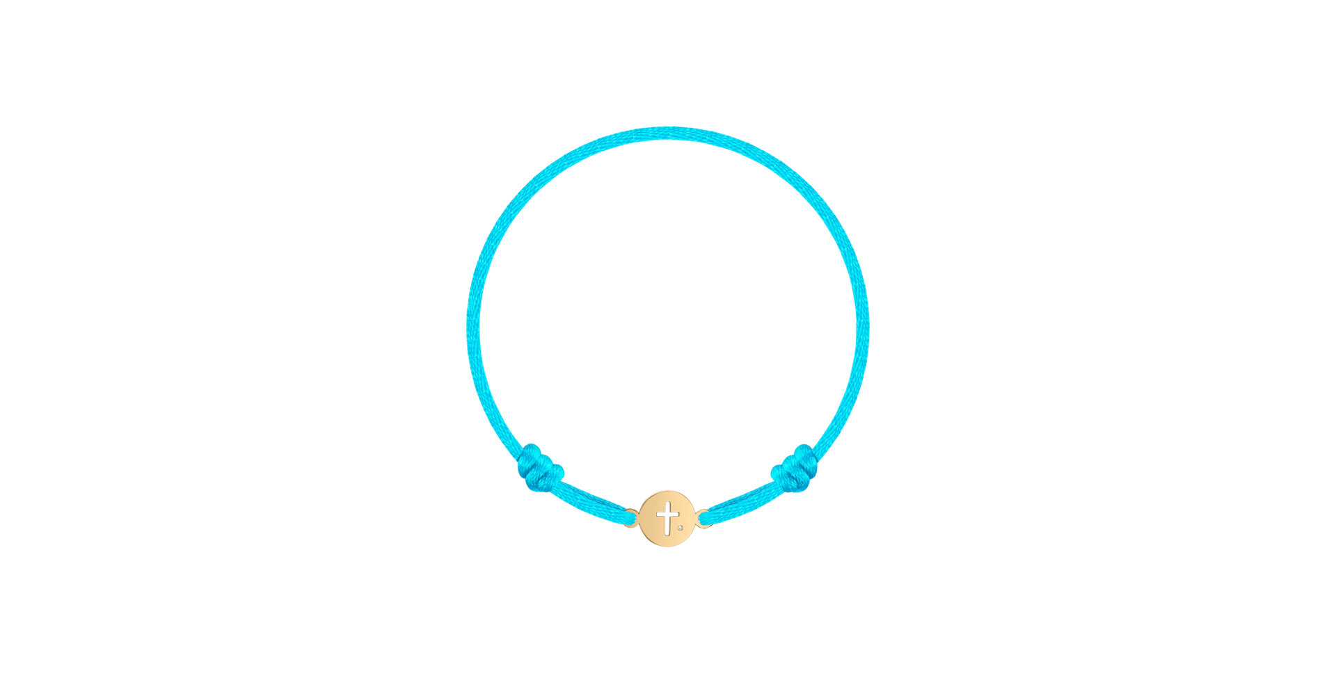 Dětský diamantový náramek se šňůrkou Cross Circle