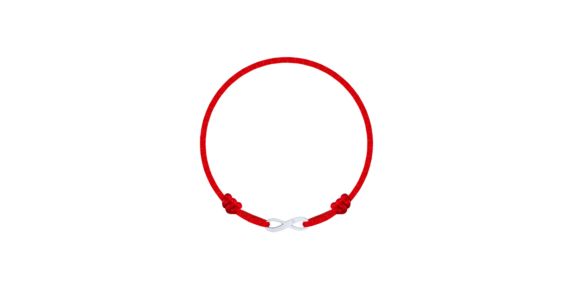 Dětský diamantový náramek se šňůrkou Infinity