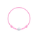Dětský diamantový náramek se šňůrkou Circle Letter A3