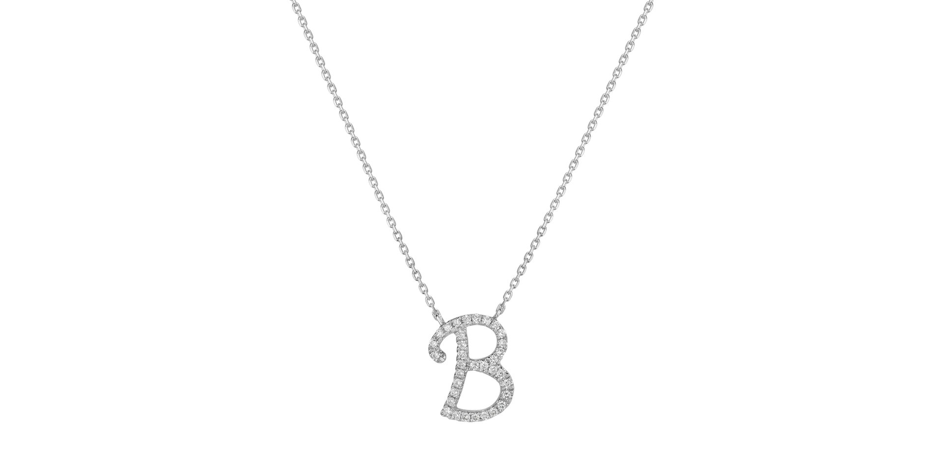 Náhrdelník s diamanty Curly Glitter B