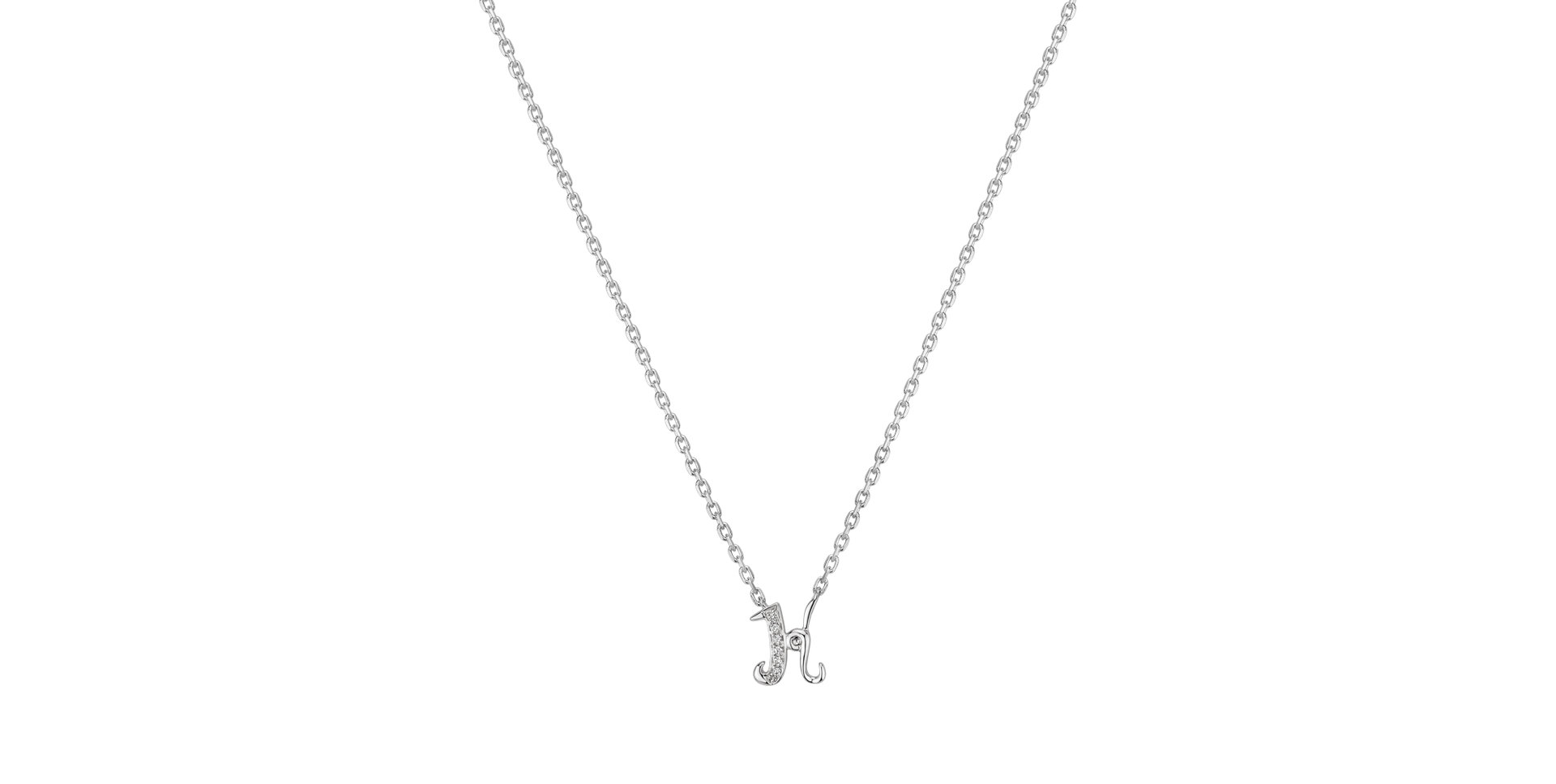 Náhrdelník s diamanty Curly Diamonds K