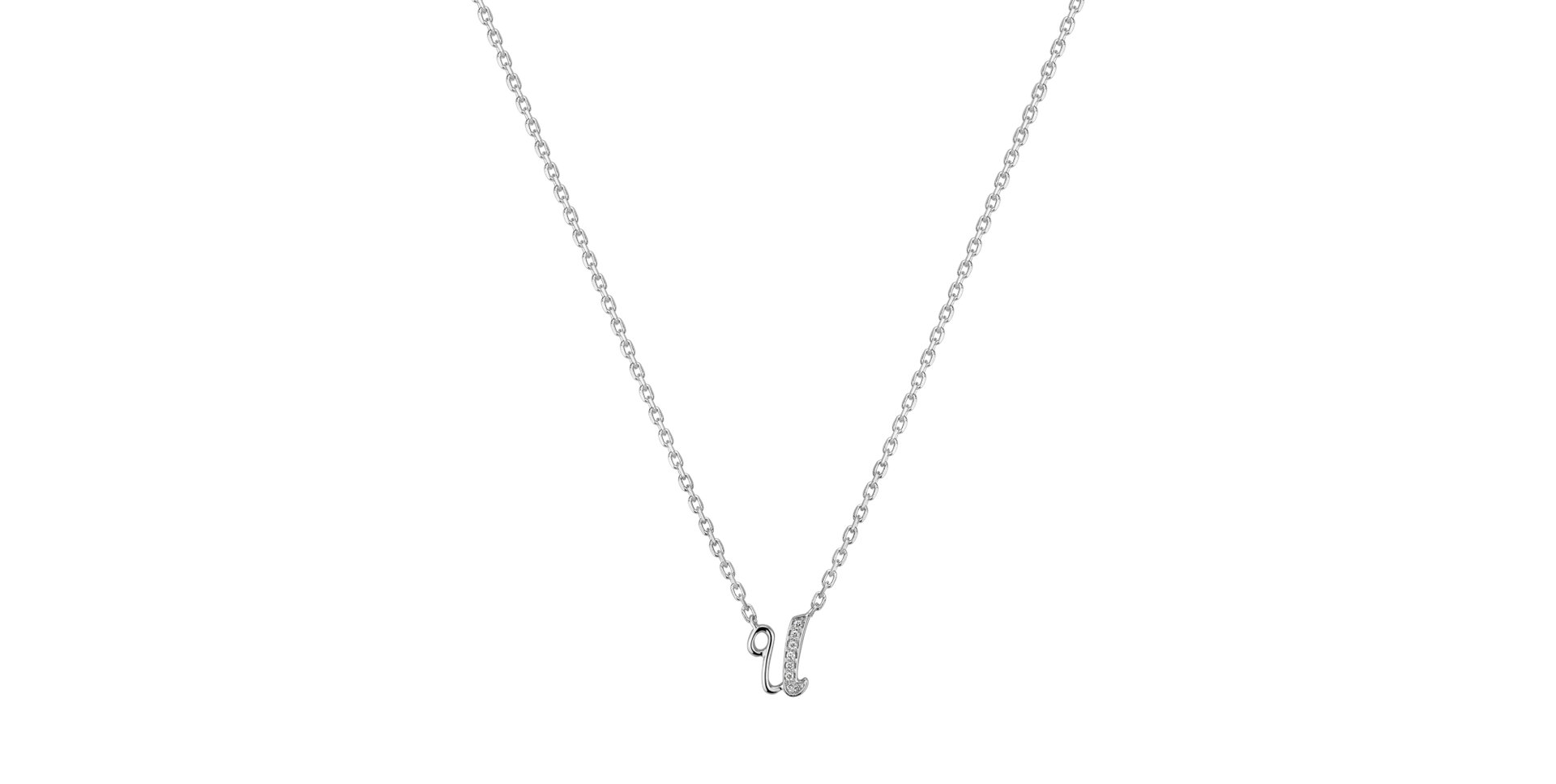 Náhrdelník s diamanty Curly Diamonds U