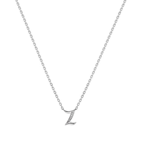Náhrdelník s diamanty Curly Diamonds Z