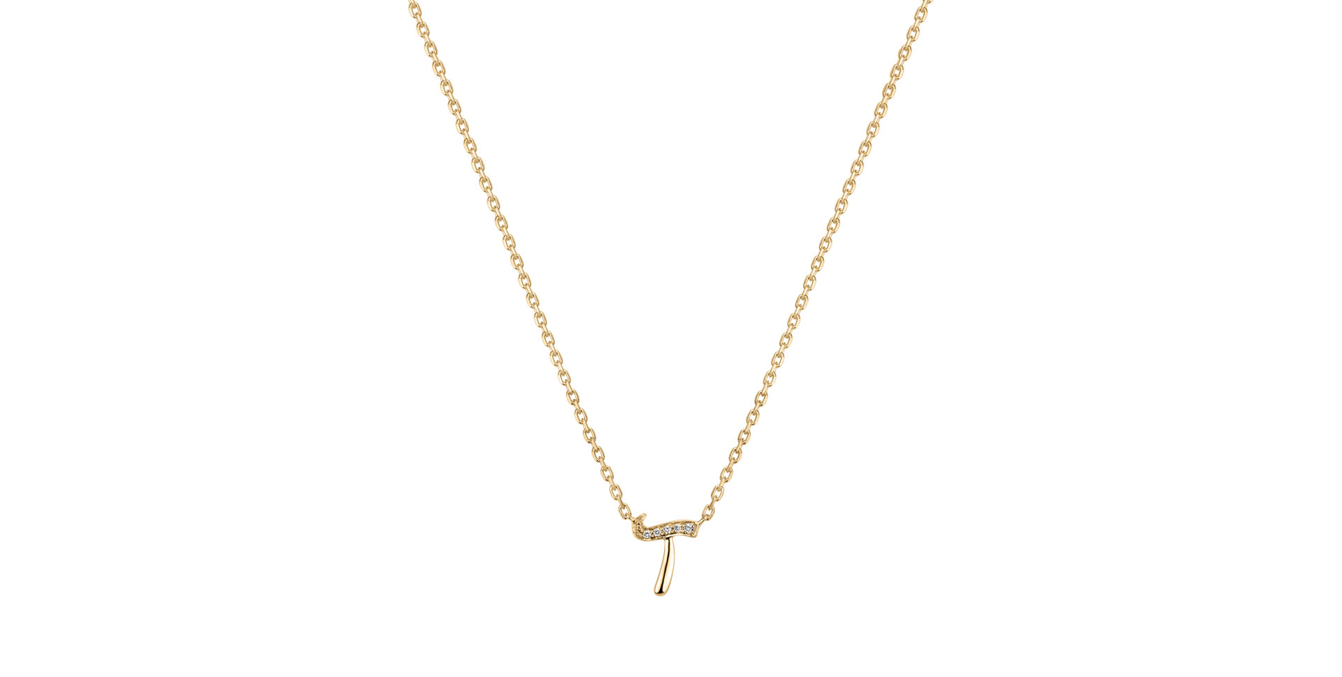 Náhrdelník s diamanty Curly Diamonds T