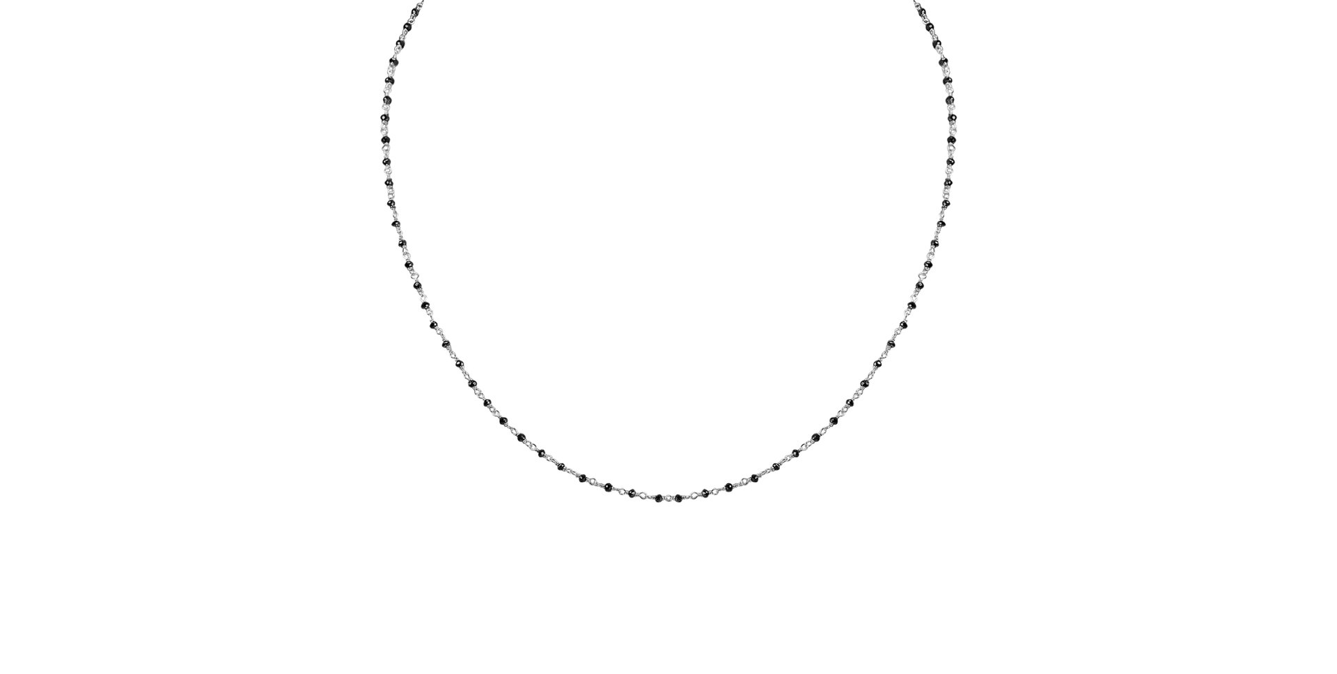 Náhrdelník s černými diamanty Dark Melody