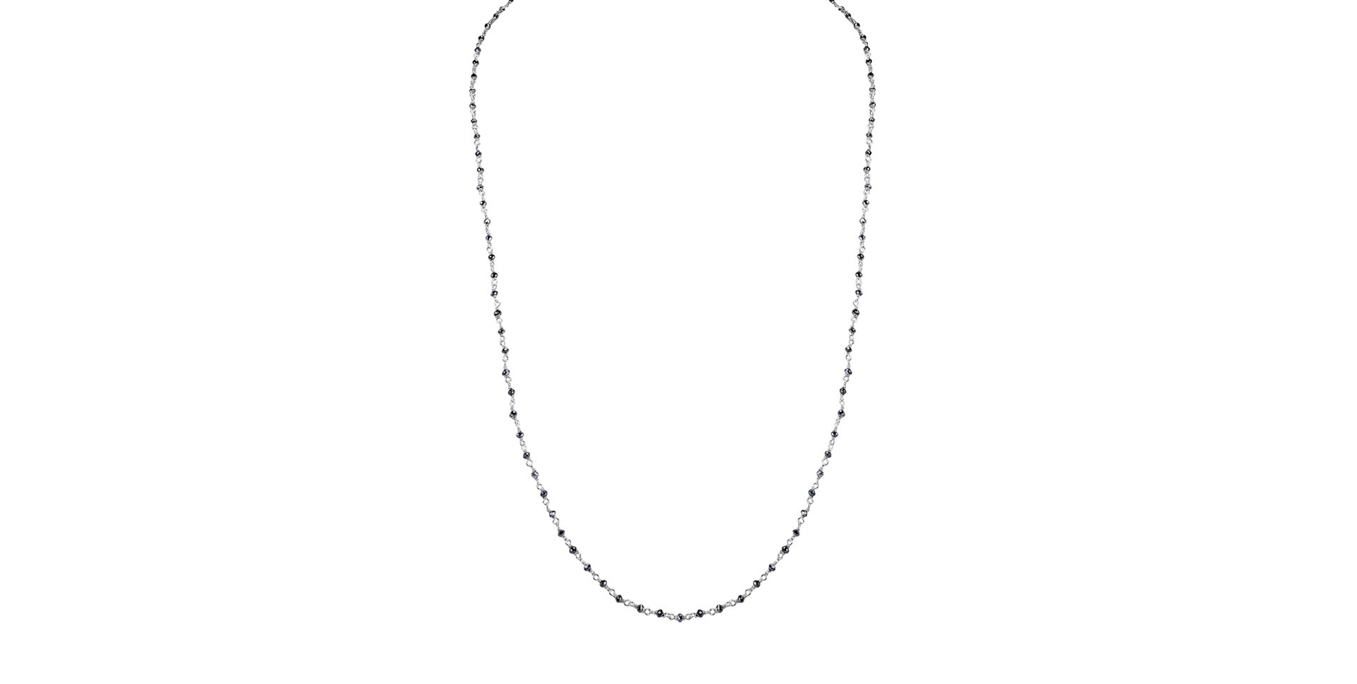 Náhrdelník s černými diamanty Dark Melody