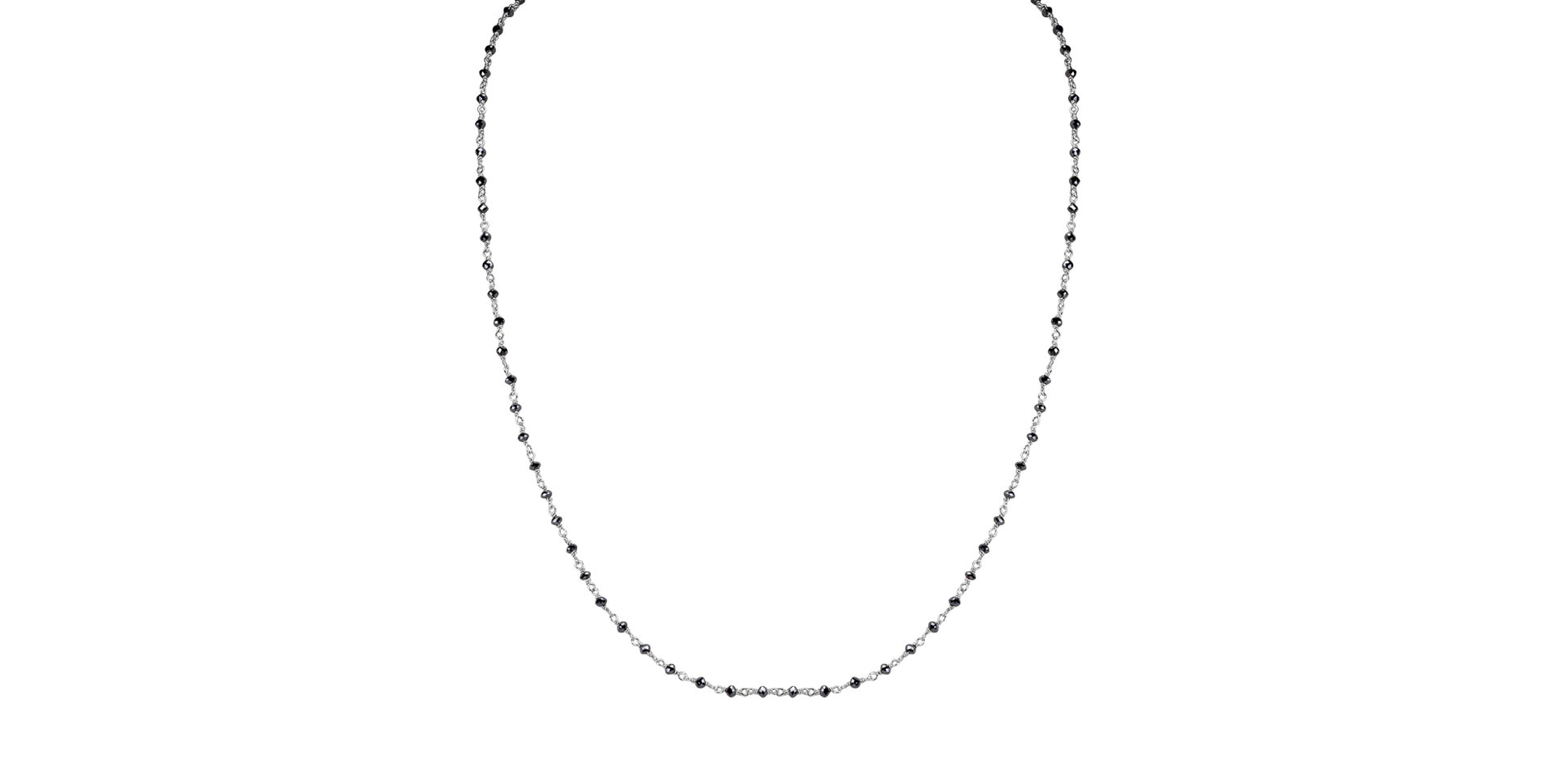 Náhrdelník s černými diamanty Dark Melody