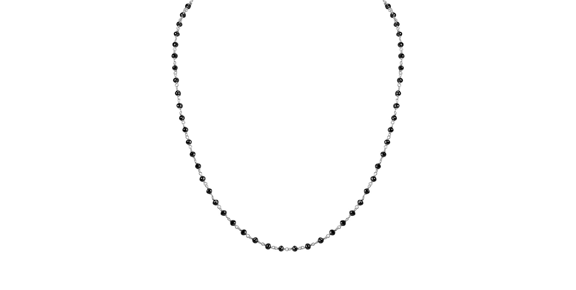 Náhrdelník s černými diamanty Dark Melody